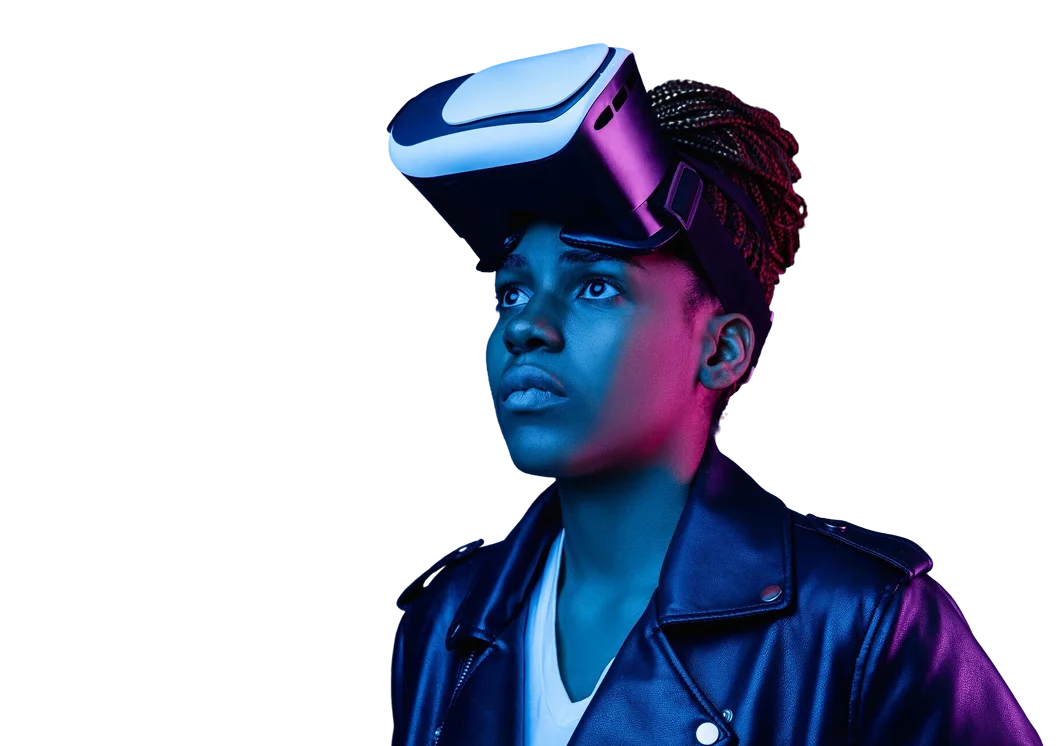 Person with VR headset